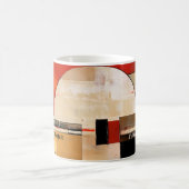 Celestial Elegance: Abstrakte Erkundung in Beige Kaffeetasse (Mittel)