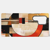 Celestial Elegance: Abstrakte Erkundung in Beige Samsung Galaxy Hülle (Rückseite (Horizontal))