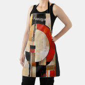 Celestial Elegance: Abstrakte Erkundung in Beige Schürze (InSitu)