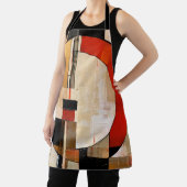 Celestial Elegance: Abstrakte Erkundung in Beige Schürze (InSitu)