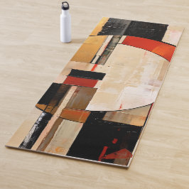 Celestial Elegance: Abstrakte Erkundung in Beige Yogamatte