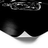 Celestial Elegance: Moon Goddess Design Poster (Ecke)