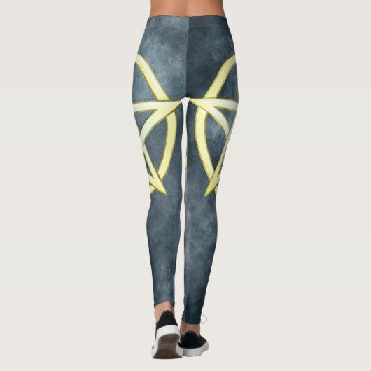 Celestial Elegance: Perle Pentagram Leggings (Rückseite)