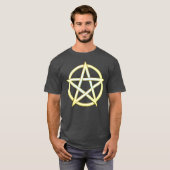 Celestial Elegance: Perle Pentagram T-Shirt (Vorne ganz)
