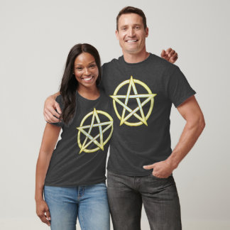 Celestial Elegance: Perle Pentagram T-Shirt