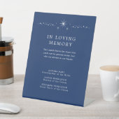 Celestial Elegant Wedding Memorial Pedestal Sign Sockelschild (In SItu)