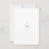 Celestial Elegant Wedding Menu RSVP Response Card Karte (Rückseite)
