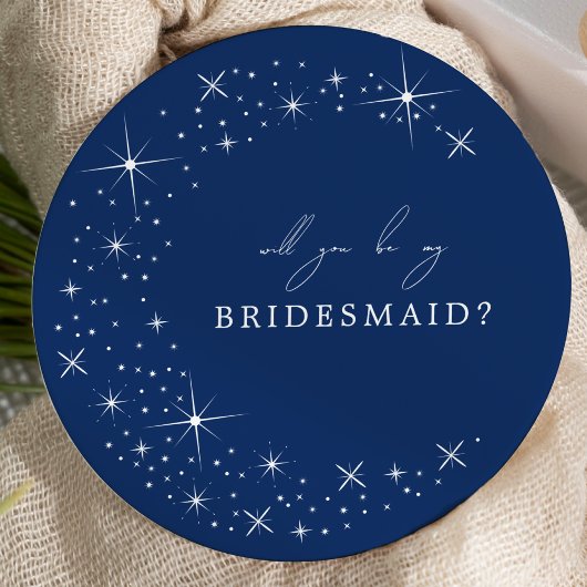 Celestial Elegant Wedding Moon Bridesmaid Proposal Einladung