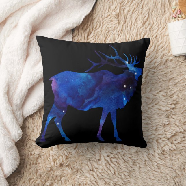 Celestial Elk Silhouette Kissen (Decke)