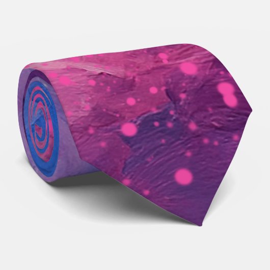 Celestial Ember Abstract Krawatte (Gerollt)