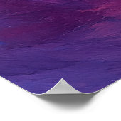 Celestial Ember Abstract Poster (Ecke)