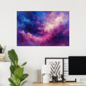 Celestial Ember Abstract Poster (Heimbüro)