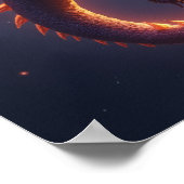 Celestial Ember Dragon Poster (Ecke)