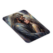 Celestial Embrace Romantic Starry Night Magnet (Rechte Seite)