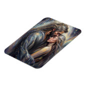 Celestial Embrace Romantic Starry Night Magnet (Linke Seite)