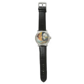 "Celestial Embrace: Sun & Moon Wrist Watch" Armbanduhr (Flach)