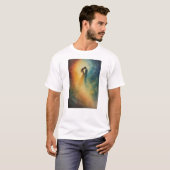 Celestial Embrace Watercolor Art, Couple T-Shirt (Vorne ganz)
