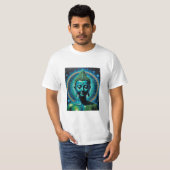 Celestial Enlighed Buddha Glow Art T Shirt (Vorne ganz)