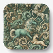 Celestial Equinox – Mythical Unicorn Pappteller (Vorderseite)