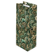 Celestial Equinox - Mythisches Einhorn Geschenktüte Für Weinflaschen (Vorderseite Schrägansicht)