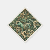 Celestial Equinox - Mythisches Einhorn Serviette (Ecke)