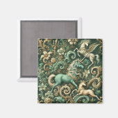 Celestial Equinox - Mythisches Einhornwallpaper de Magnet (Vorderseite/Rückseite)