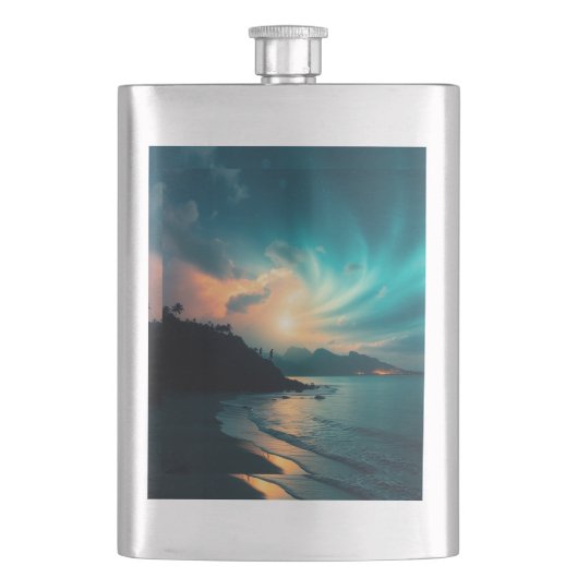 “Celestial Escape” Flask Flachmann (Vorderseite)