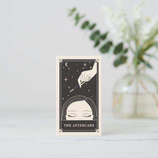 Celestial Eye Tarot Lash Aftercare Card Visitenkarte (Stehend Vorderseite)