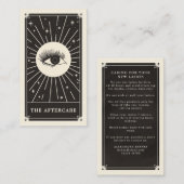 Celestial Eye Tarot Lash Aftercare Card Visitenkarte (Vorne/Hinten)