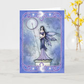 Celestial Fairy Blank Greeting Card Karte (Gelbe Blume)