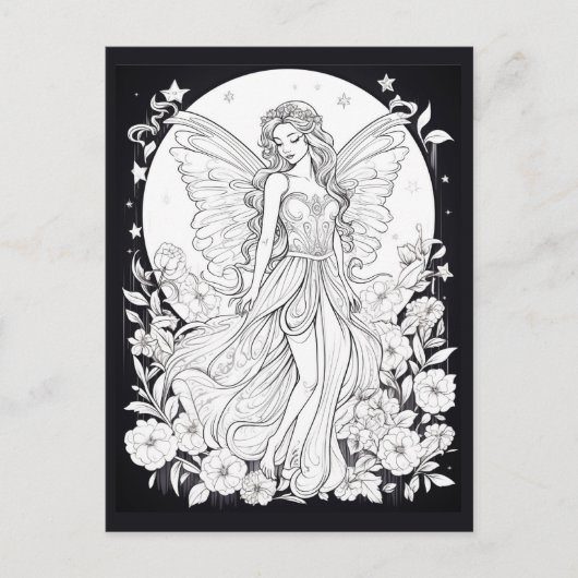 Celestial Fairy Farbe Ihre eigene Postkarte (Vorderseite)