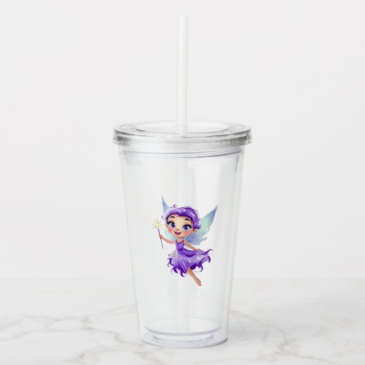 Celestial Fairy Glitzer Acryltrinkbecher (Vorderseite)