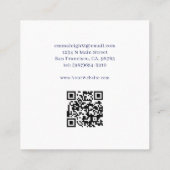 Celestial Fairy Juwelry Delights Quadratische Visitenkarte (Rückseite)