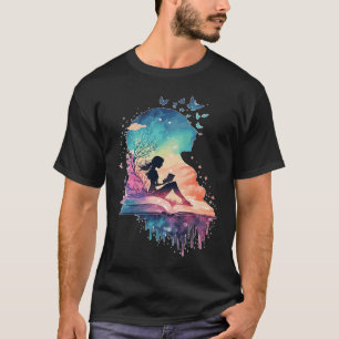 Celestial Fairy Reading Book Fantasy Novel Book T-Shirt