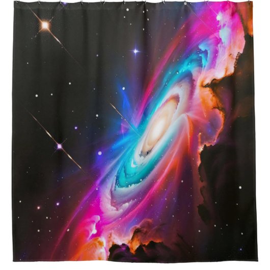 Celestial Fantasy Black Hole Duschvorhang (Vorderseite)