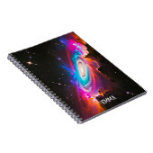 Celestial Fantasy Black Hole Individuelle Name Notizblock (Rechte Seite)