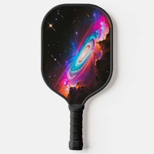 Celestial Fantasy Black Hole Individuelle Name Pickleball Schläger (Rückseite)