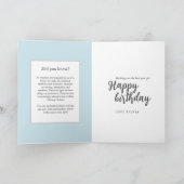 Celestial Fantasy Zodiac Symbol Pisces Birthday Karte (Innenseite)