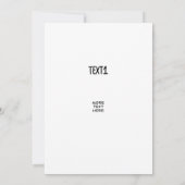 Celestial Feline in Gold Einladung (Rückseite)