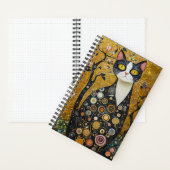 Celestial Feline in Gold Notizblock (Innen)