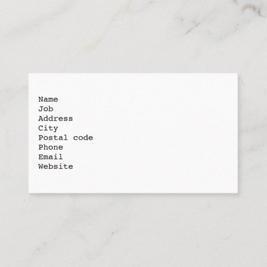 Celestial Feline in Gold Visitenkarte (Rückseite)