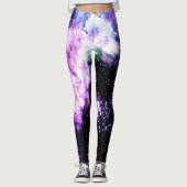 Celestial Fireworks Lila Sparkle Leggings (Vorderseite)