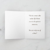 Celestial Floral Crescent Moon Mother's Day Card  Karte (Innenseite)