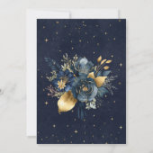 Celestial Floral Moon Graduation Announcement Einladung (Rückseite)