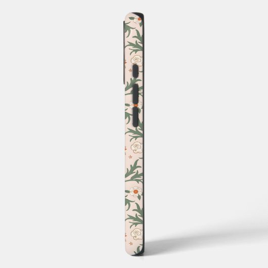 Celestial Floral Sunburst Seamless Pattern Design Case-Mate iPhone Hülle (Rückseite / Links)