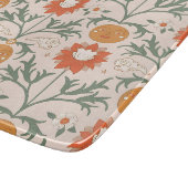 Celestial Floral Sunburst Seamless Pattern Design Schneidebrett (Ecke)