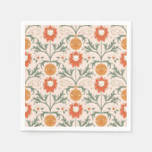 Celestial Floral Sunburst Seamless Pattern Design Serviette (Vorderseite)