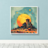 Celestial Fortress Leinwanddruck (Insitu (Holzboden))