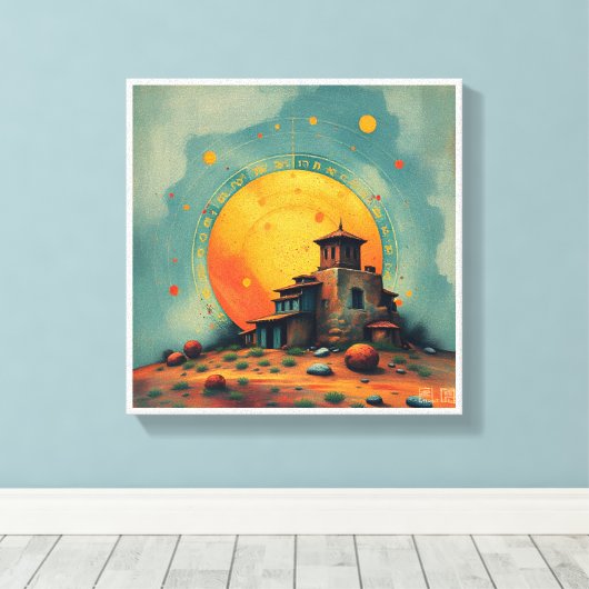 Celestial Fortress Leinwanddruck (Insitu (Holzboden))