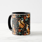 Celestial Fox in a Starry Night Sky Tasse (Vorderseite Links)
